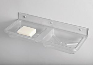 DOUBLE SOAP DISH (SQUARE)