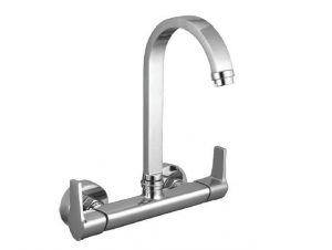 Sink Mixer with Swivel Spout (Wall Mounted Model) with Connecting legs & wall Flanges
