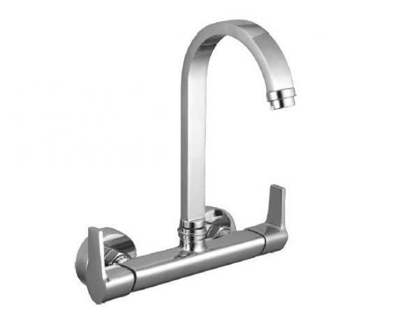 Sink Mixer with Swivel Spout (Wall Mounted Model) with Connecting legs & wall Flanges
