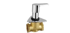 Flush Cock (Concealed) Half Turn 25mm with Wall Flange