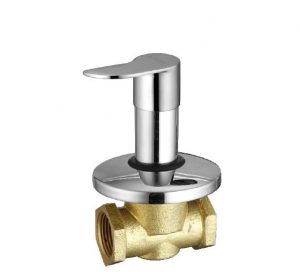 Flush Cock (Concealed) Half Turn 25mm with Wall Flange