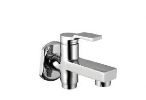 Two Way Bib Cock with Wall Flange