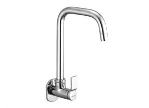 Sink Cock Swivel Spout with Wall Flange
