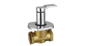 Flush Cock (Concealed) Half Turn 25mm with Wall Flange