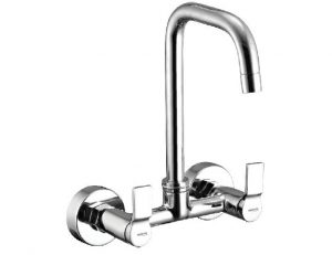 Sink Mixer with Swivel Spout (Wall Mounted Model) with Connecting legs & wall Flanges