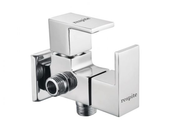 Two Way Angle Valve with Wall Flange