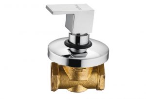 Flush Cock (Concealed) Half Turn 25mm with Wall Flange