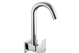 Sink Cock Swivel Spout with Wall Flange