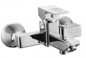 Single Lever Wall mixer with Tele. Shower Arrangement with Connecting Legs & Wall Flange