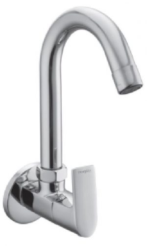 Sink Cock Swivel Spout with Wall Flange