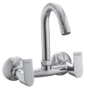 Sink Mixer with Swivel Spout (Wall Mounted Model) with Connecting legs & wall Flanges
