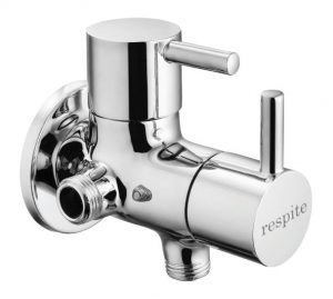 Two Way Angle Valve with Wall Flange
