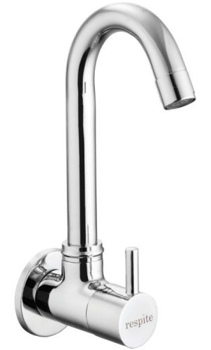 Sink Cock Swivel Spout with Wall Flange