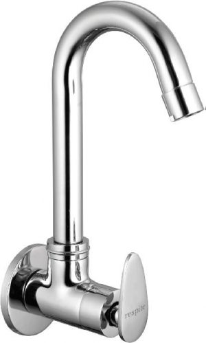 Sink Cock Swivel Spout with Wall Flange
