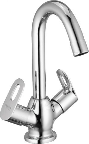 Centre Hole Basin Mixer with Regular Spout without pop-up waste