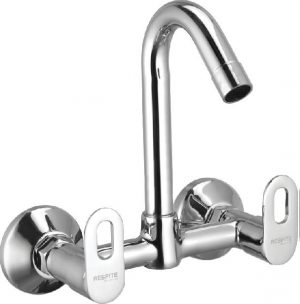 Sink Mixer with Swivel Spout (Wall Mounted Model) with Connecting legs & wall Flanges