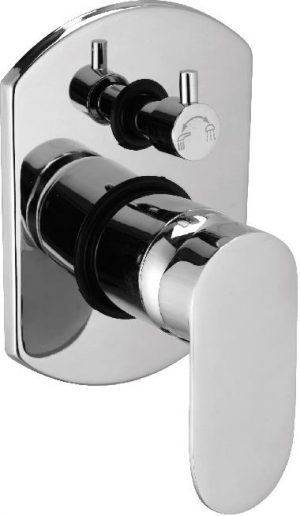 Single Lever Exposed Parts Kit of Diverter Consisting of Operating Lever, Wall Flange (With Seals) & Button Only Suitable For Item ALD702 & ALD703)