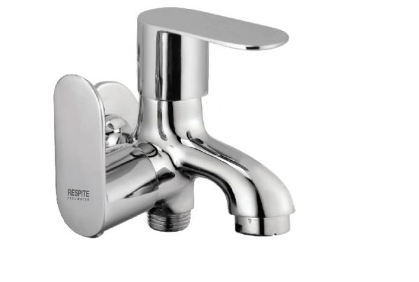Two Way Bib Cock with Wall Flange