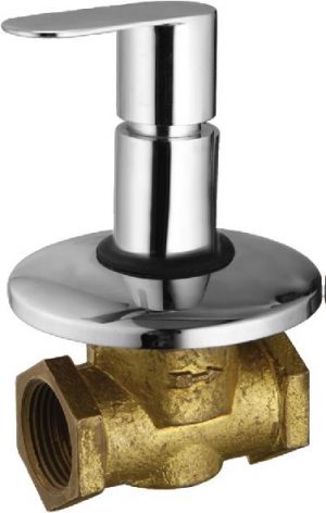 Flush Cock (Concealed) Half Turn 25mm with Wall Flange