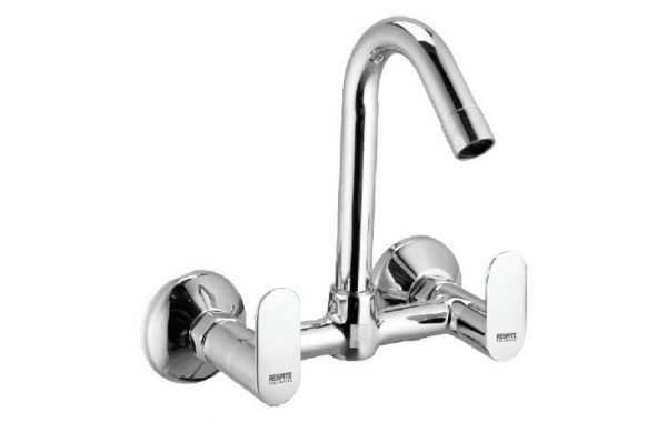Sink Mixer with Swivel Spout (Wall Mounted Model) with Connecting legs & wall Flanges