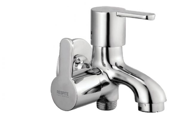 Two Way Bib Cock with Wall Flange