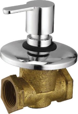 Flush Cock (Concealed) Half Turn 25mm with Wall Flange