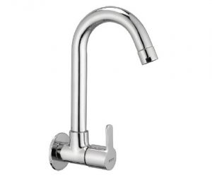 Sink Cock Swivel Spout with Wall Flange