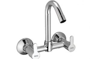 Sink Mixer with Swivel Spout (Wall Mounted Model) with Connecting legs & wall Flanges