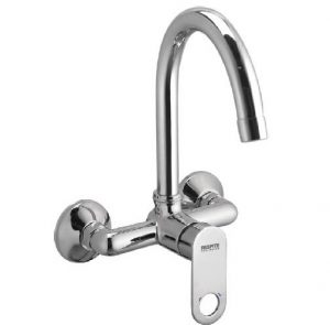 S/L Sink Mixer with Swivel Spout (Wall Mounted Model) with Connecting Legs & Wall Flanges