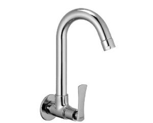 Sink Cock Swivel Spout with Wall Flange