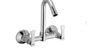 Sink Mixer with Swivel Spout (Wall Mounted Model) with Connecting legs & wall Flanges