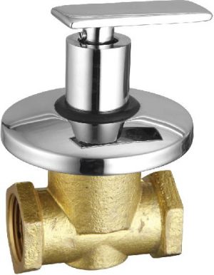 Flush Cock (Concealed) Half Turn 25mm with Wall Flange