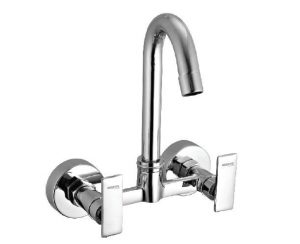 Sink Mixer with Swivel Spout (Wall Mounted Model) with Connecting legs & wall Flanges