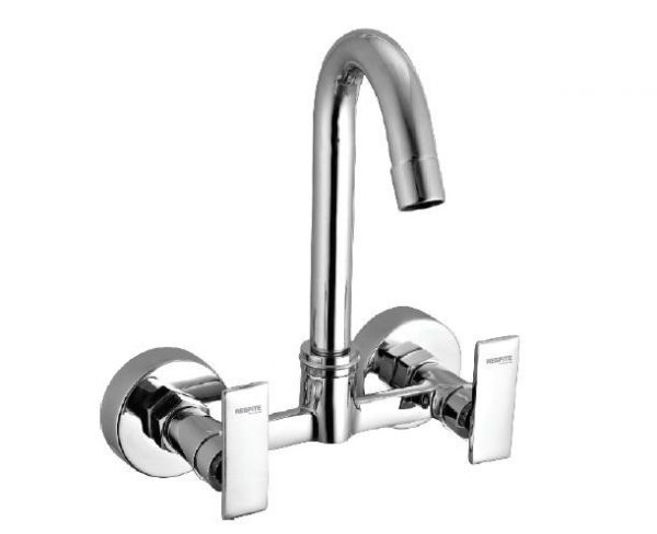 Sink Mixer with Swivel Spout (Wall Mounted Model) with Connecting legs & wall Flanges