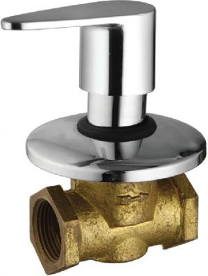 Flush Cock (Concealed) Half Turn 25mm with Wall Flange