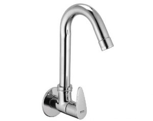 Sink Cock Swivel Spout with Wall Flange