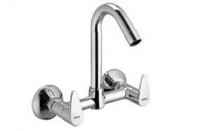 Sink Mixer with Swivel Spout (Wall Mounted Model) with Connecting legs & wall Flanges