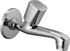 Bib Cock Long Body with Wall Flange