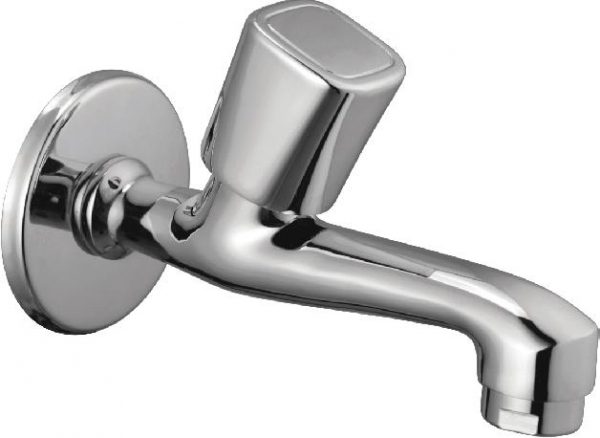 Bib Cock Long Body with Wall Flange