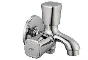 Two Way Bib Cock with Wall Flange