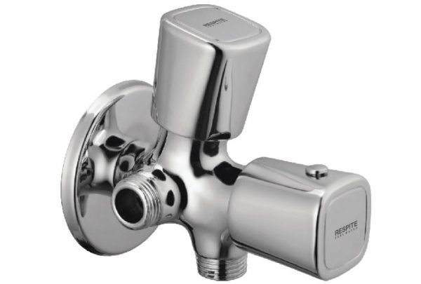 Two Way Angle Valve with Wall Flange