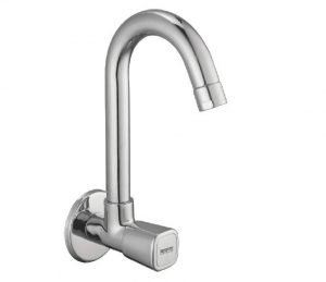 Sink Cock Swivel Spout with Wall Flange