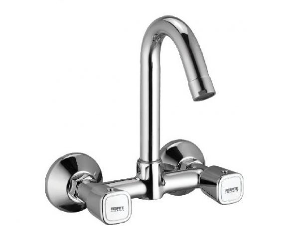 Sink Mixer with Swivel Spout (Wall Mounted Model) with Connecting legs & wall Flanges