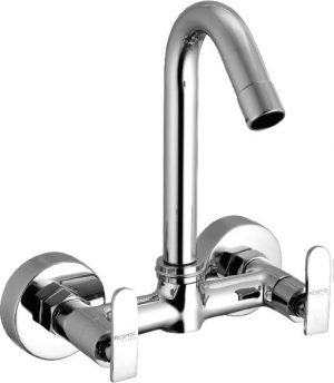 Sink Mixer with Swivel Spout (Wall Mounted Model) with Connecting legs & wall Flanges
