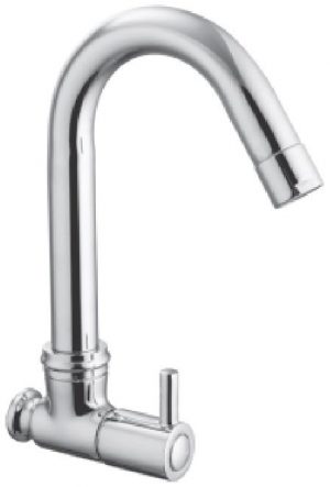 Sink Cock Swivel Spout with Wall Flange