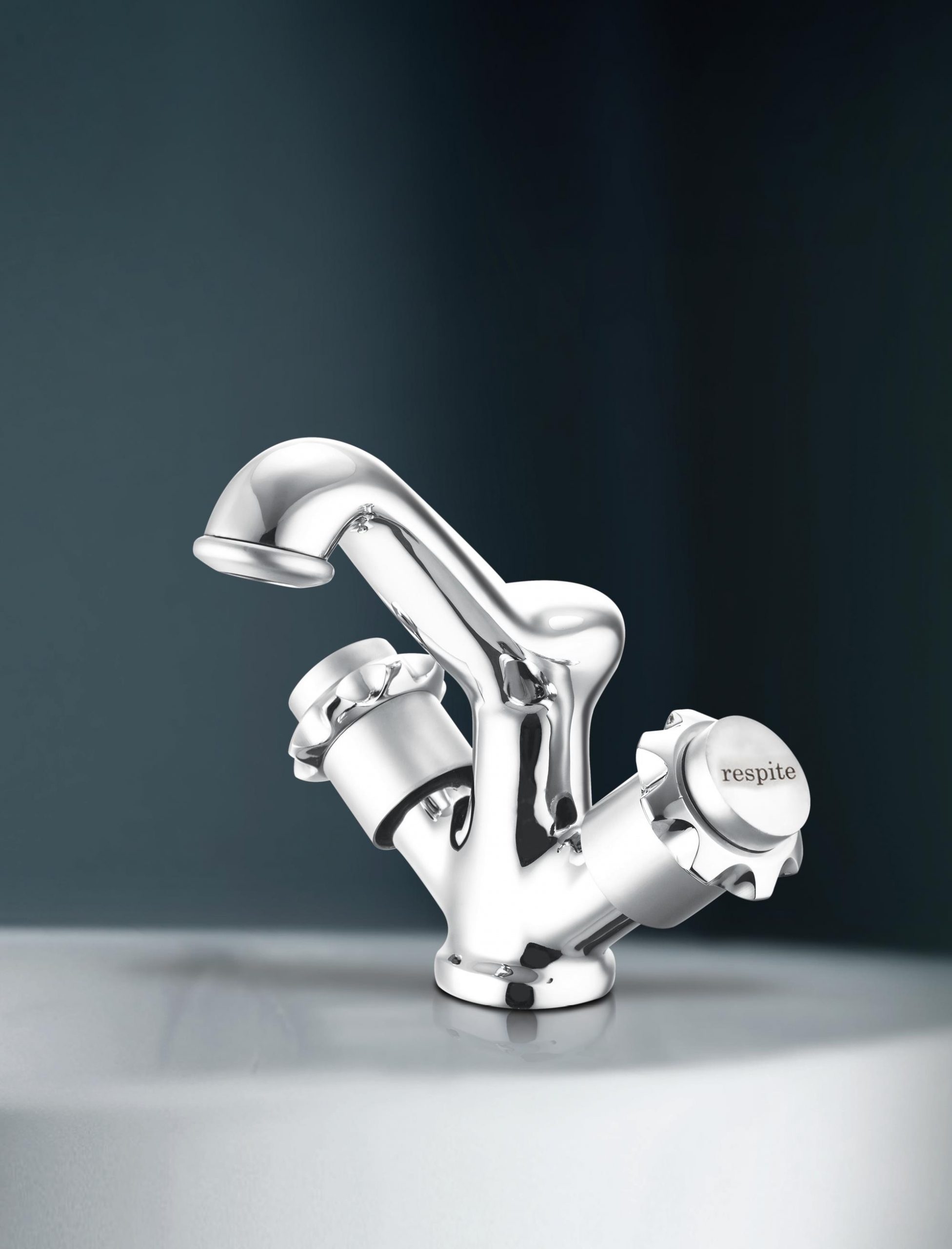 Centre Hole Basin Mixer with Regular Spout without pop-up waste