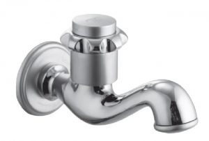 Bib Cock Long Body with Wall Flange
