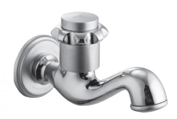 Bib Cock Long Body with Wall Flange