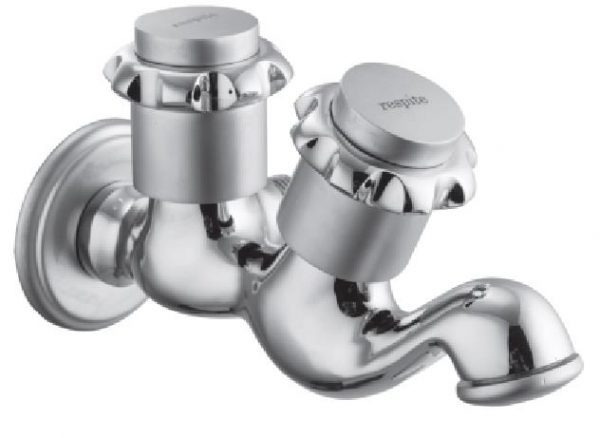 Two Way Bib Cock with Wall Flange