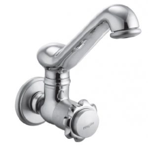 Sink Cock Swivel Spout with Wall Flange